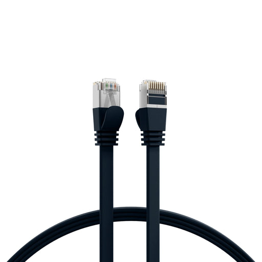 EFB-Elektronik - Patchkabel Kupfer Flachkabel U/FTP Cat.6A K5545SW.5 RJ45 schwarz 5,0m