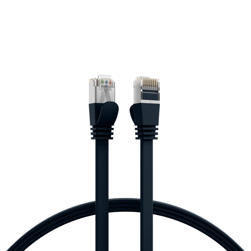 EFB-Elektronik - Patchkabel Kupfer Flachkabel U/FTP Cat.6A K5545SW.3 RJ45 schwarz 3,0m
