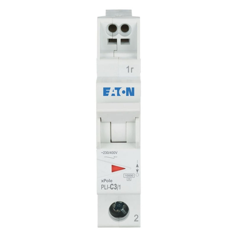Eaton - Leitungsschutzschalter PLI-C3/1 3 A, 1p,Steckkl. C − 12 Stück