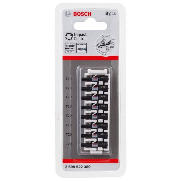 Bosch - Bit PRO Impact Bit, T20 2608522380 25 mm, 8-tlg