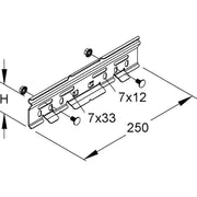 Niedax - Verbinder für Kabeltragsystem Verbinder RVC 60/2 F