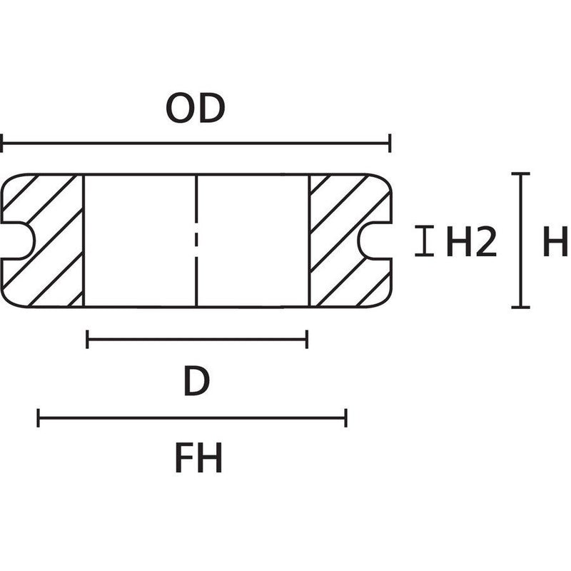 HellermannTyton - Durchführungstülle HV1606-PVC-GY-D1 − 500 Stück