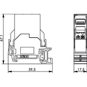 Telegärtner - Modularer Steckverbinder STX Tragschienen-Verbinder 100007440 mit USB-Kupplung 2.0