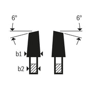 Bosch - Kreissägeblatt Vorritzblatt konisch, Best 2608642606 for Laminated Panel
