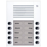 TCS Tür Control - Türstation für Türkommunikation Audioaußenstation 2-reihig PES10-WS/04 10 Tasten AP weiß