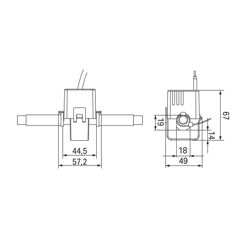 WAGO - Stromwandler Kabelumbau-Stromwandler 855-4005/150-101