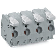 WAGO - Leiterplattenklemme Hebel 2706-311 6mm²,grau − 5 Stück