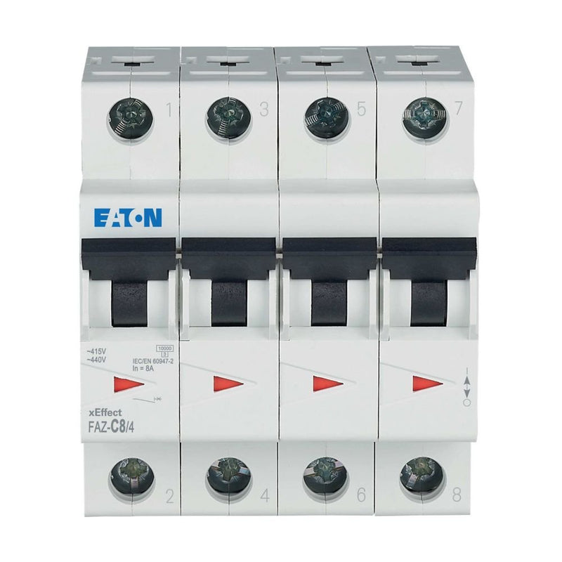 Eaton - Leitungsschutzschalter FAZ-C8/4 8A Charakt.: C