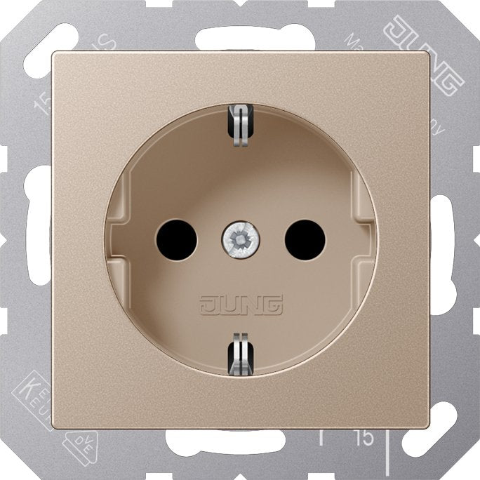 Jung - Steckdose SCHUKO-Steckdose 16A 250V A 1520 NKI CH m.Berührungsschutz