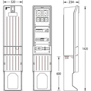 uesa - Gehäuse/Schaltschrank (leer) Marktplatzverteiler MV-A010-02