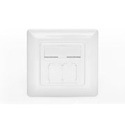 DIGITUS - Kommunikationsanschlussdose Kupfer Frontplatte DN-93831 für Keystone Module