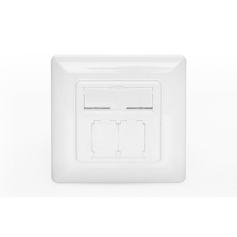 DIGITUS - Kommunikationsanschlussdose Kupfer Frontplatte DN-93831 für Keystone Module