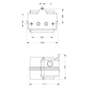 Grothe - Optisches/Akustisches Signalgerät Basisdoppelmodul Wand BDW 8916 12-24V AC/DC