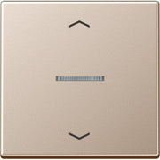 Jung - Abdeckung/Bedienelement für Installationsschalterprogramme Wippe Symbole Pfeile bel. A 590 KO5 P CH champagner