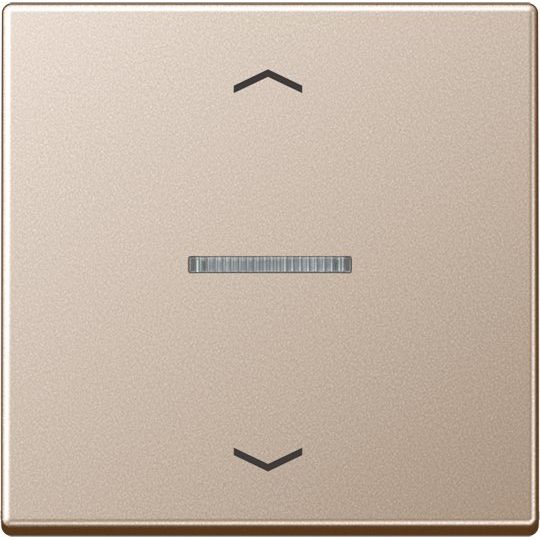 Jung - Abdeckung/Bedienelement für Installationsschalterprogramme Wippe Symbole Pfeile bel. A 590 KO5 P CH champagner