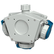 Mennekes - CEE-Steckdosen-Kombination (IEC 60309) DELTA-BOX 10860 blau/grau