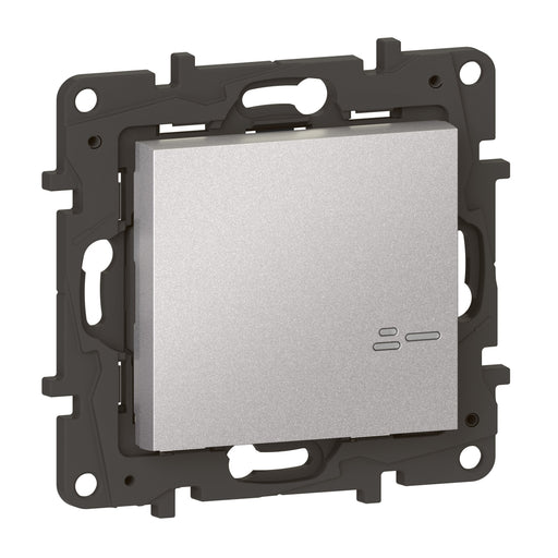 Legrand - Funksender Wandsender Licht 1-Fach Legrand 863706 Aluminium