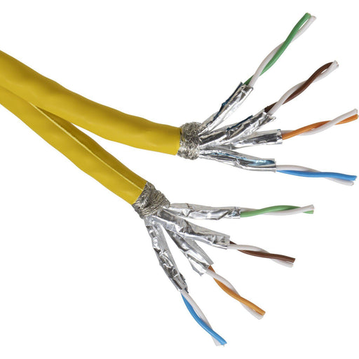 Excel Networking - Daten- und Kommunikationskabel Datenkabel Kat.7A gelb 100-911-Dca-T500 8P S/FTP AWG23 − 500 Meter