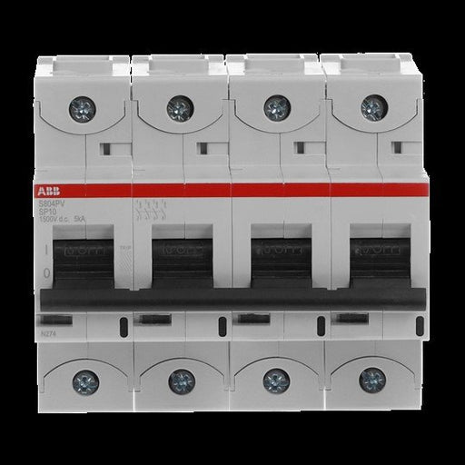 ABB Stotz S&J - Leitungsschutzschalter Strangsicherung S804PV-SP10 10A, 4-polig