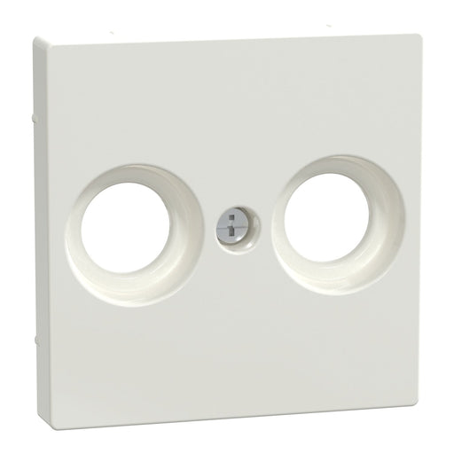 Merten - Einsatz/Abdeckung für Kommunikationstechnik Zentralplatte pws/gl MEG4122-0319 für Antennendose
