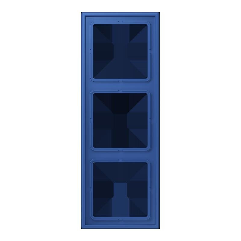 Jung - Abdeckrahmen Rahmen 3-fach LC 983 253 bleu outremer 59