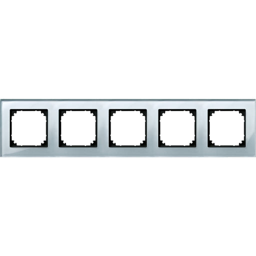 Merten - Abdeckrahmen Rahmen Glas 5f.diam/si 489560 waage/senkrecht