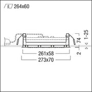 Zumtobel - Mechanisches Zubehör/Ersatzteile für Leuchten Installationsrahmen SUI DSG6 FRAME WH WH