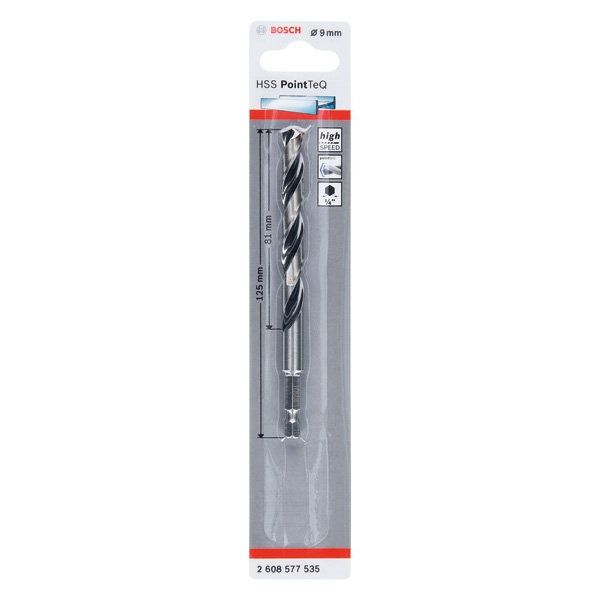 Bosch - Bohrer HSS PointTeQ 2608577535 Sechskantbohrer 9,0