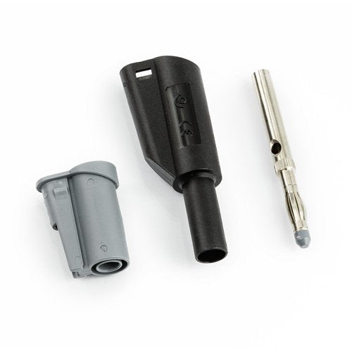HT Instruments - Zubehör/Ersatzteile für Prüf- und Messgeräte (Elektro) Stecker 1066-IECN 4mm, schwarz − 1 Stück