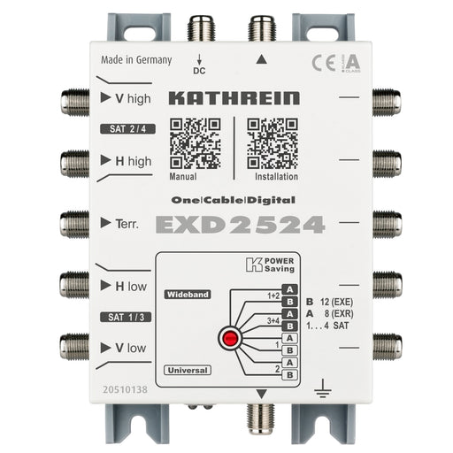 Kathrein - Multischalter Einkabel-Multischalter DG EXD 2524 5-862+300-2350 MHz
