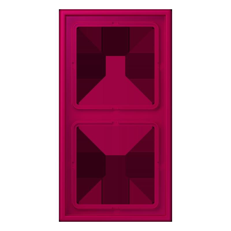 Jung - Abdeckrahmen Rahmen 2-fach LC 982 230 rouge rubia