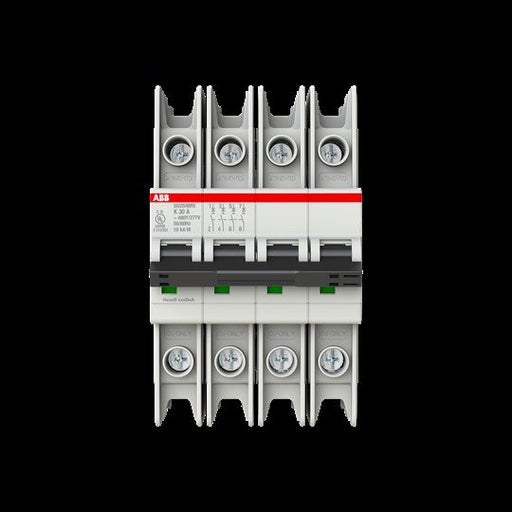 ABB Stotz S&J - Leitungsschutzschalter Sicherungsautomat SU204MR-K30 10kA, 30A, 4P, RTT