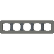 Gira - Abdeckrahmen 5fach 0215423 Dklgrau/Anthrazit