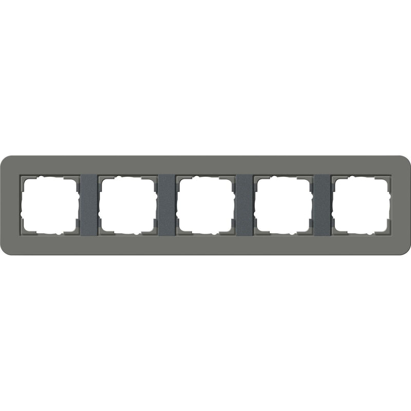 Gira - Abdeckrahmen 5fach 0215423 Dklgrau/Anthrazit