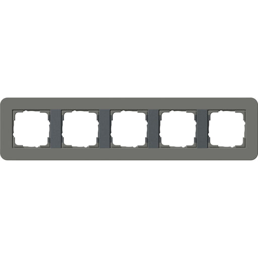 Gira - Abdeckrahmen 5fach 0215423 Dklgrau/Anthrazit