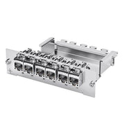 Telegärtner - Patchpanel Kupfer 3 HU/7 PU Frontplatte 100006986 incl.6 AMJ-SL Module