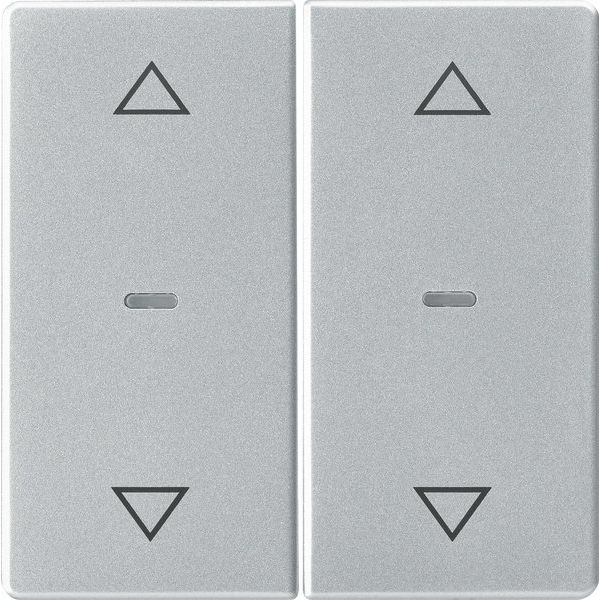 Berker - Abdeckung/Bedienelement für Installationsschalterprogramme Abdeckung Tastsensor-Modul 80961321 2-fach alu