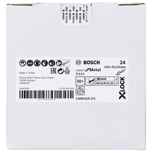 Bosch - Trenn-/Schleifscheibe X-LOCK 2608619171 Fiberschleifscheibe