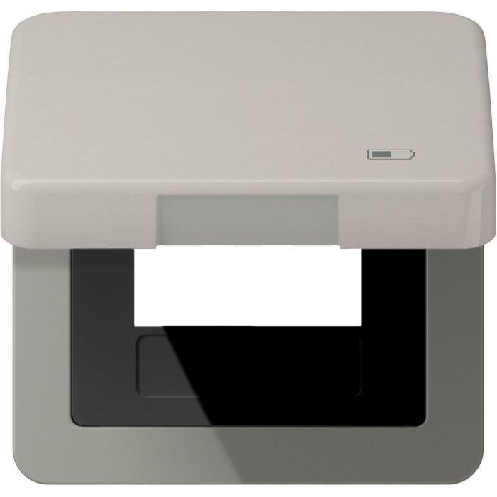 Jung - Abdeckrahmen Klappdeckel CD 590 KL USB PT Symbol USB-Ladegerät