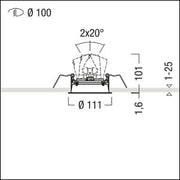 Zumtobel Group - Mechanisches Zubehör/Ersatzteile für Leuchten Installationsring DIAMO MD G #60200149