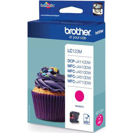 Brother - Verbrauchsmaterial für Telefax/Drucker/MFC Tintenpatrone LC-123M magenta