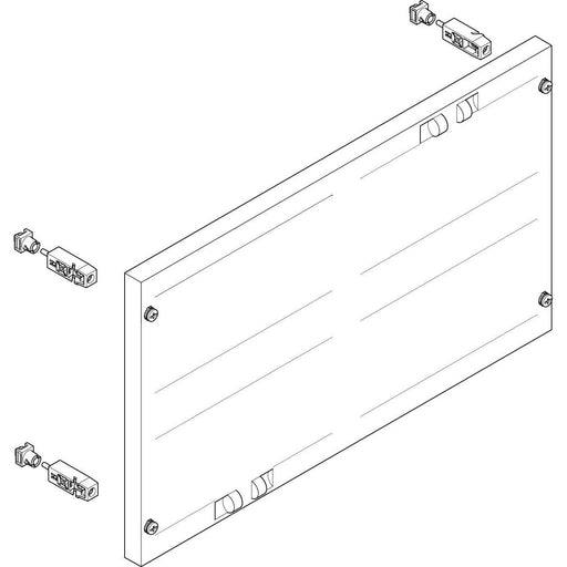 ABN - Verteilerfeld für Installationsverteiler ESPRO-Modul MF2270 flach BxH:500x300mm