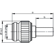 Telegärtner - Koax-Steckverbinder TNC-Kabelstecker cr/cr 100023708 G8 (RD-316) − 5 Stück