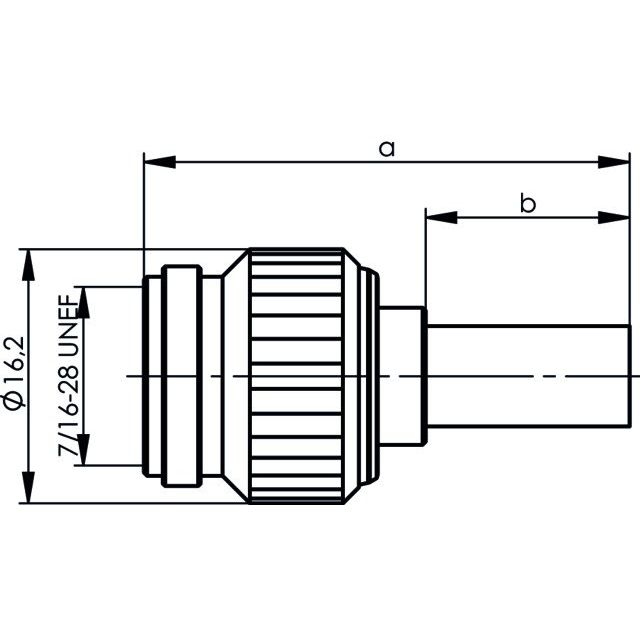 Telegärtner - Koax-Steckverbinder TNC-Kabelstecker cr/cr 100023708 G8 (RD-316) − 5 Stück