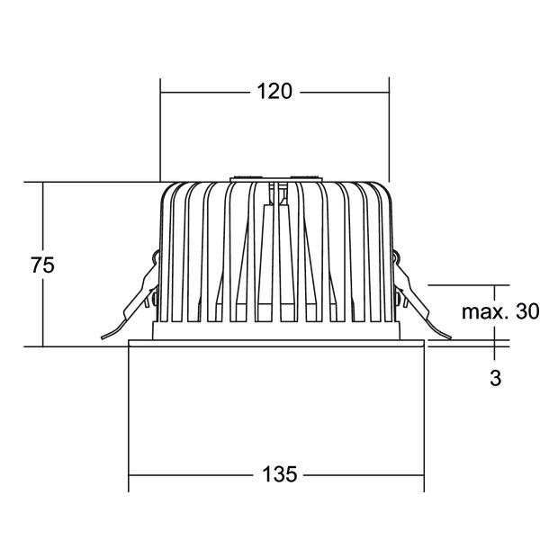 Brumberg Leuchten - Downlight/Strahler/Flutlicht LED-Einbaudownlight 12560183