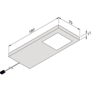 Hera - Decken-/Wandleuchte LED-Unterbauleuchte 61001860101 DynamicSlim-PadF ws