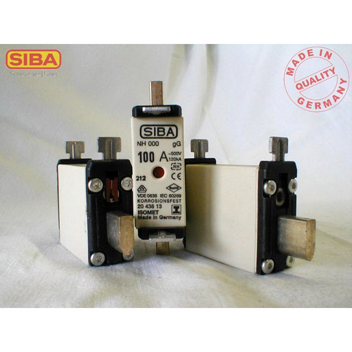 Siba - Messersicherung NH-Sicherungseinsatz 2043813.50 50A 500V − 10 Stück