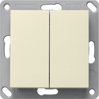 Gira - Bussystem-Tastwippe RF Wandsender 2f KNX 517801 Cremeweiß