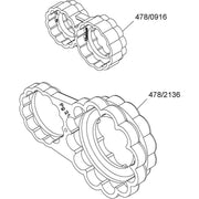 HKL - Kabeleinsteckstutzen Schlüssel 478/2136 Pg21-36 − 10 Stück