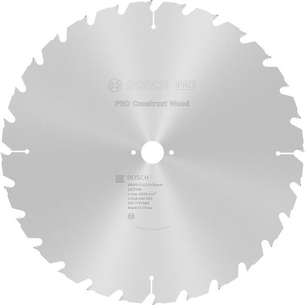 Bosch - Kreissägeblatt PRO Construct Wood 2608640693 Kreissägeblatt 400 x